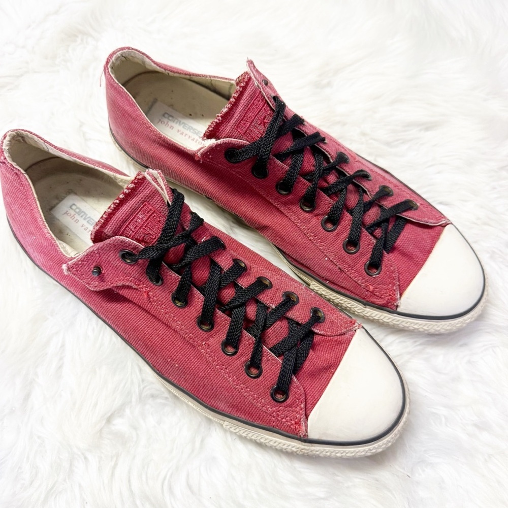Converse x John Varvatos All Star Low Sneakers Men’s 12 Red Canvas